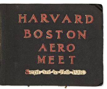 (AVIATION.) Photo album of the Harvard Boston Aero Meet, the first major aviation meet in the United States.